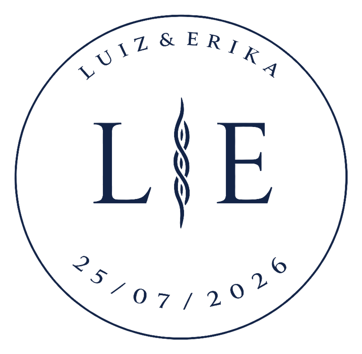 Monograma Luiz e Erika